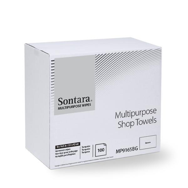 Multipurpose Shop Towel Blue interfolded